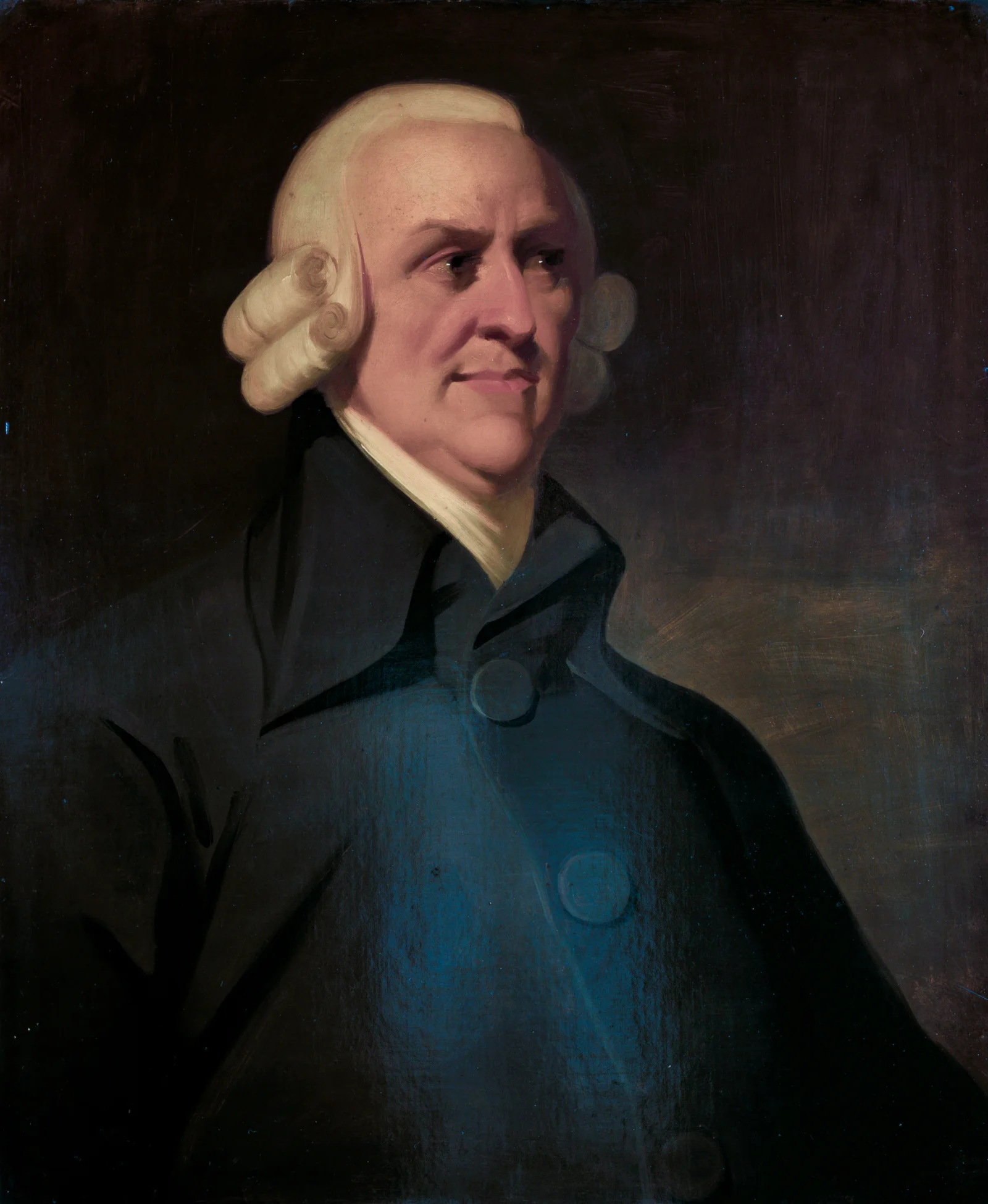 Portrait of Adam Smith, the only known contemporary likeness, painted c. 1787.